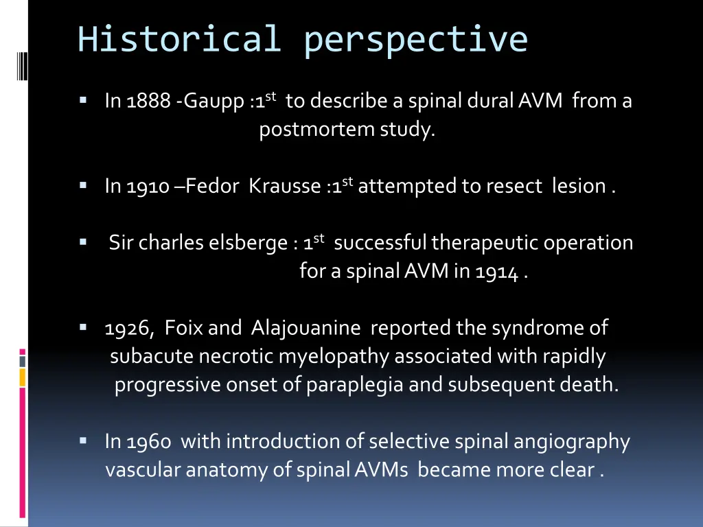 historical perspective