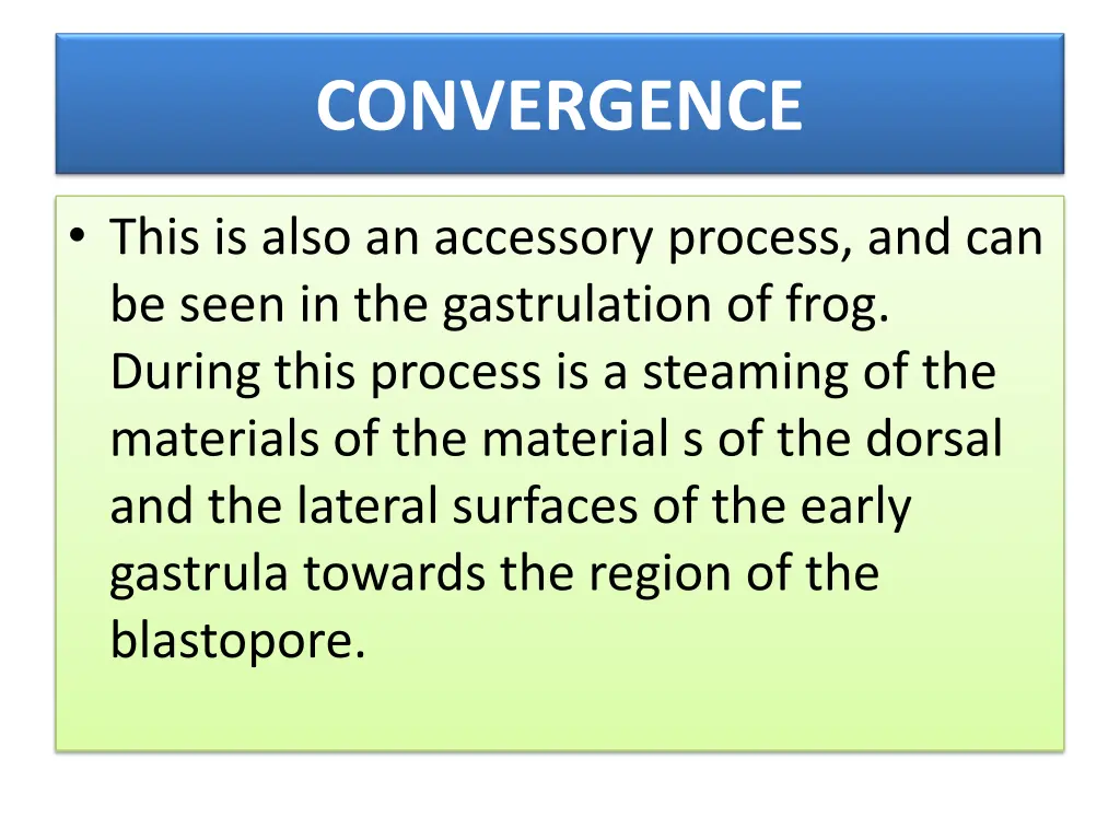 convergence