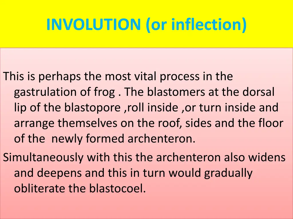 involution or inflection