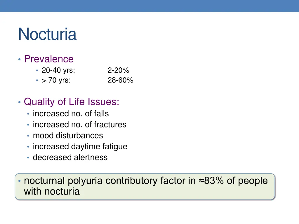 nocturia