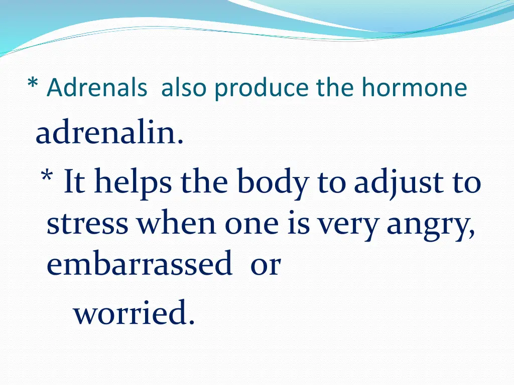 adrenals also produce the hormone adrenalin