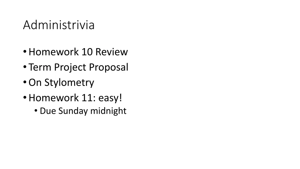 administrivia