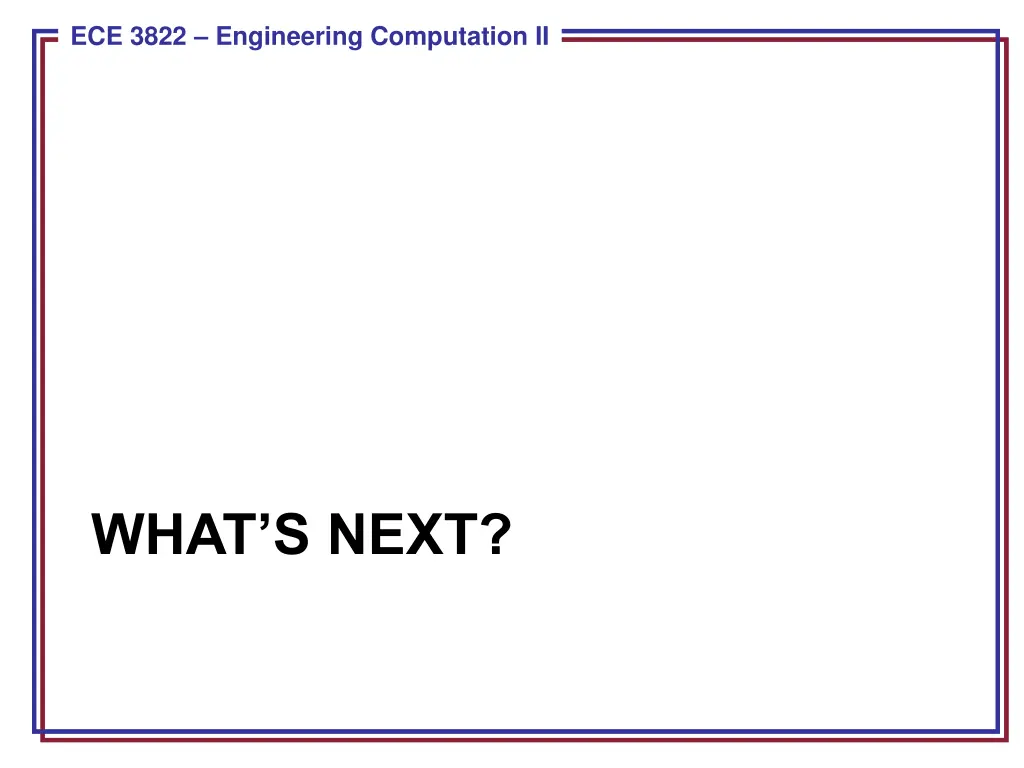 ece 3822 engineering computation ii