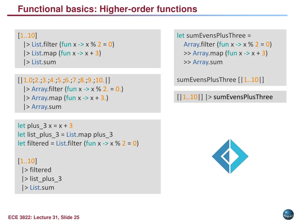 functional basics higher order functions