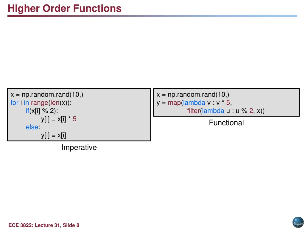 higher order functions 2