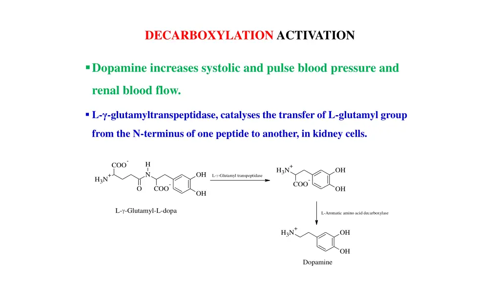 decarboxylation activation