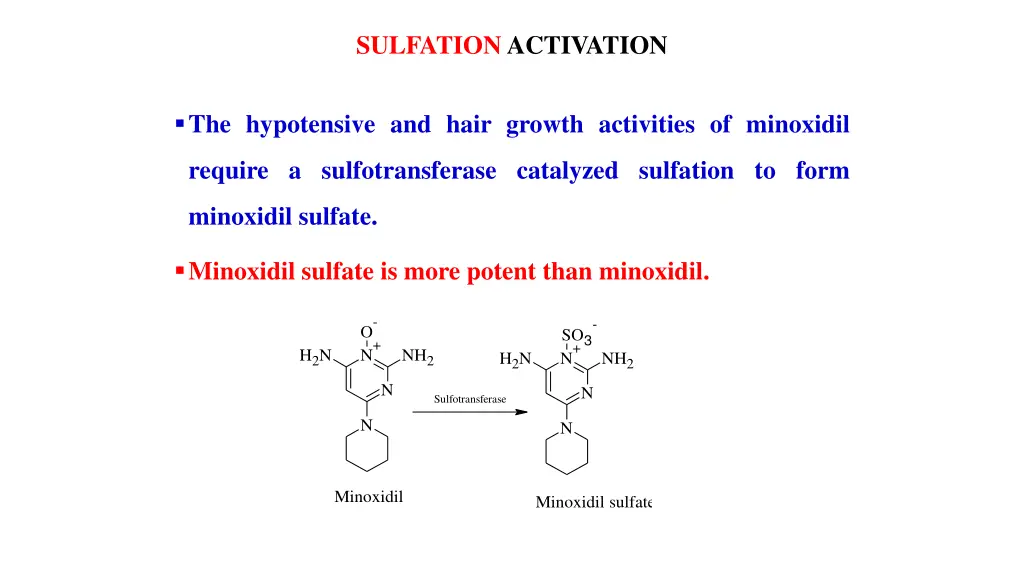 sulfation activation