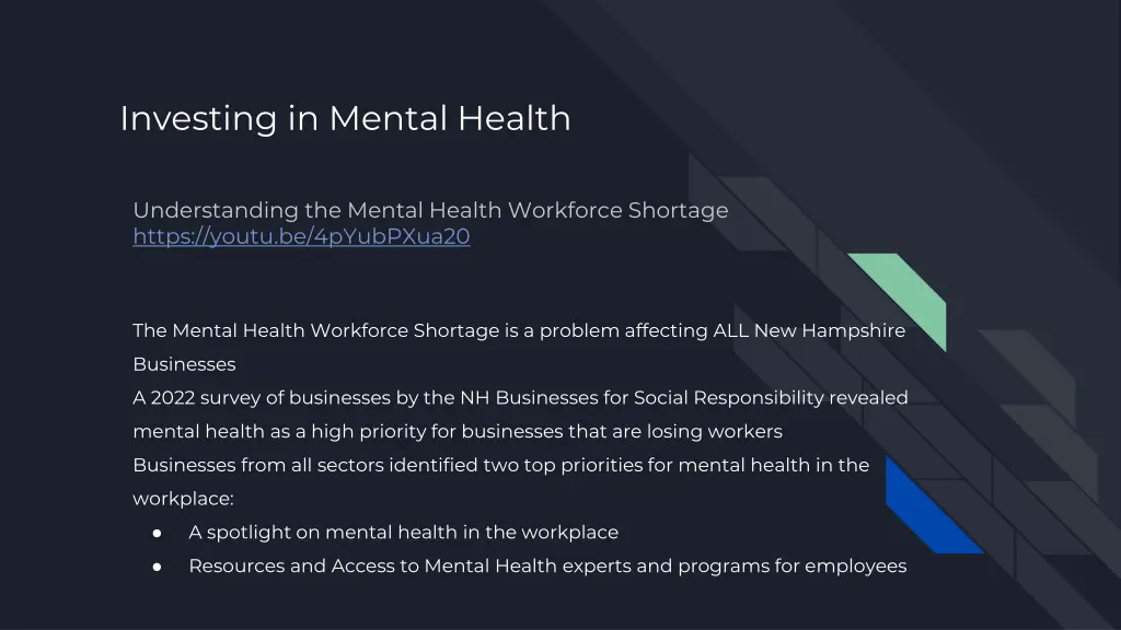 investing in mental health