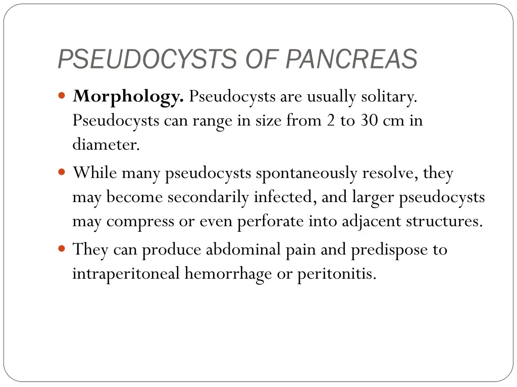 pseudocysts of pancreas 1