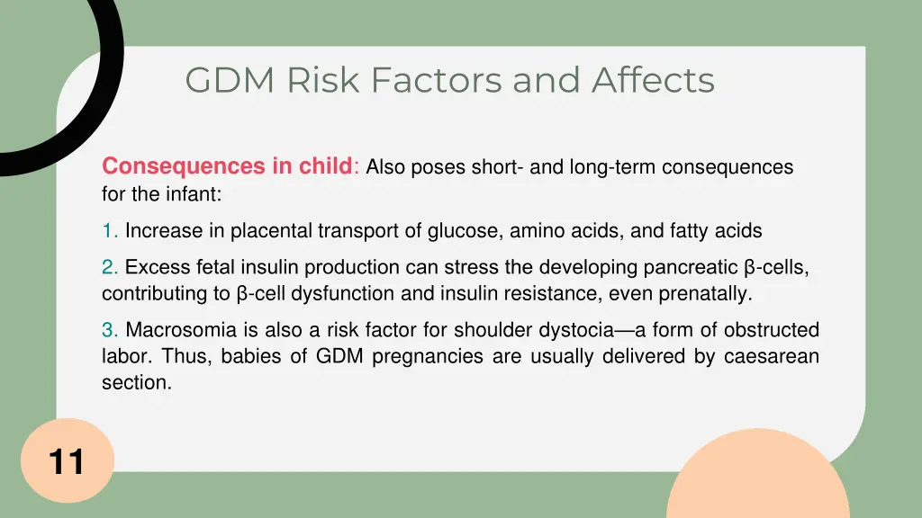 gdm risk factors and affects 3
