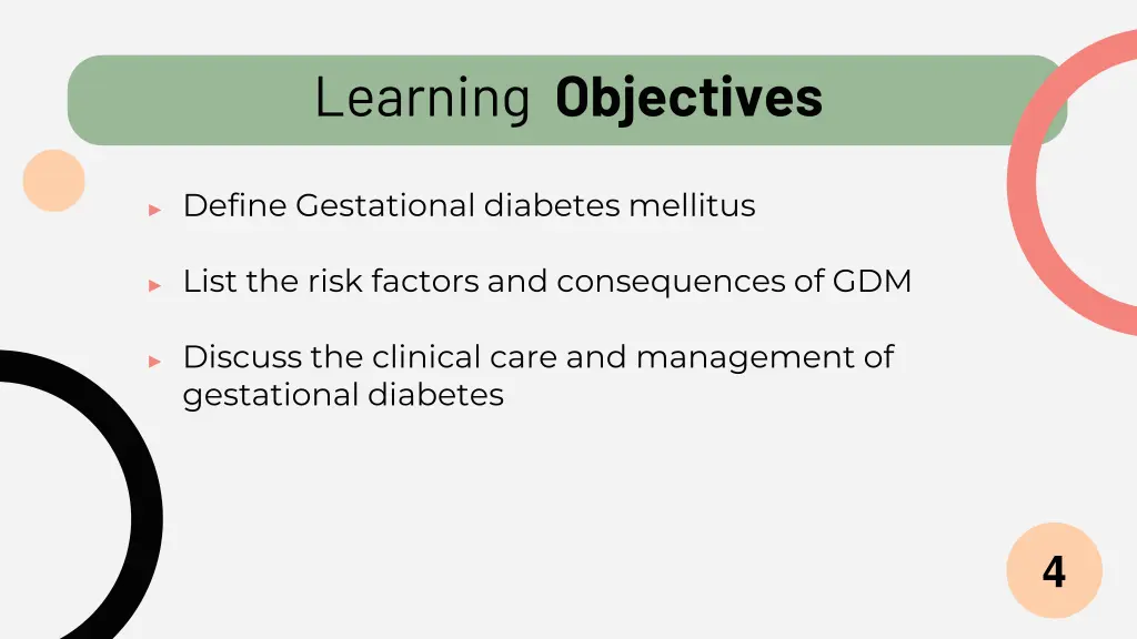 learning objectives