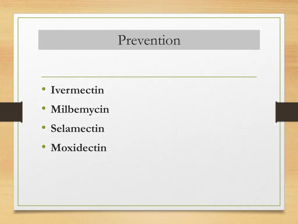 prevention