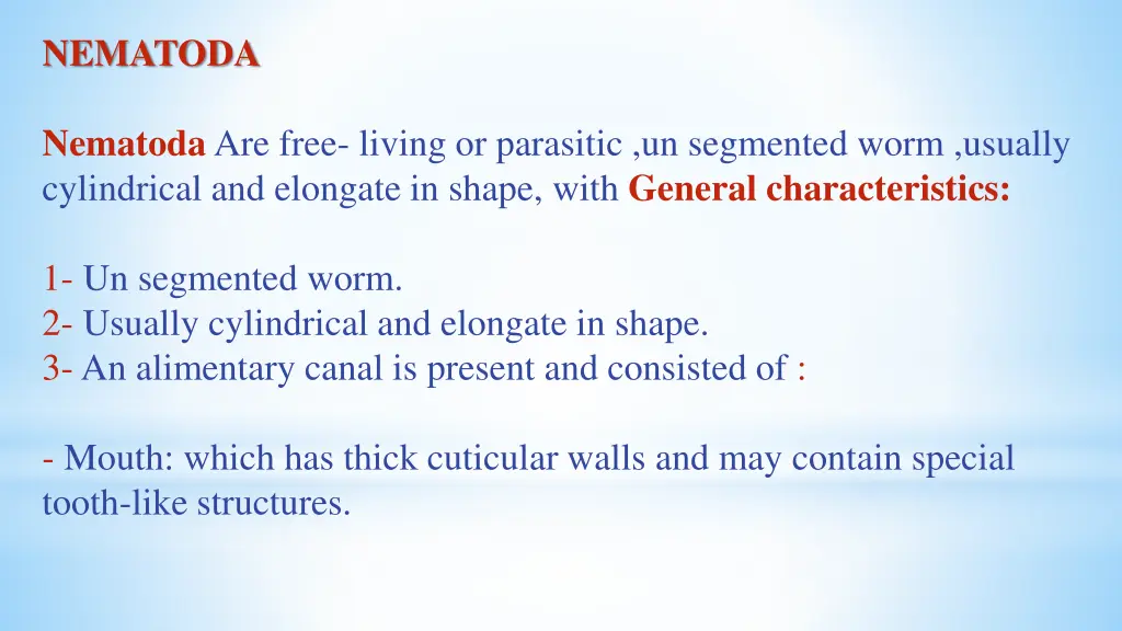 nematoda