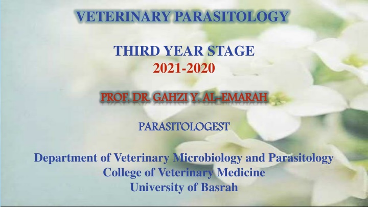 veterinary parasitology