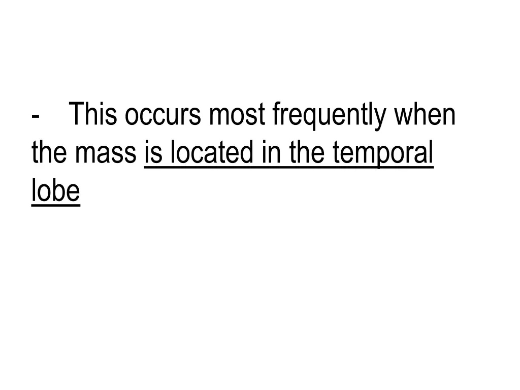 this occurs most frequently when the mass
