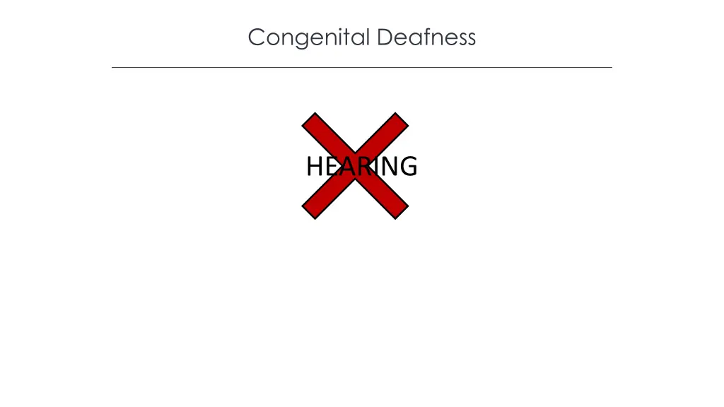 congenital deafness
