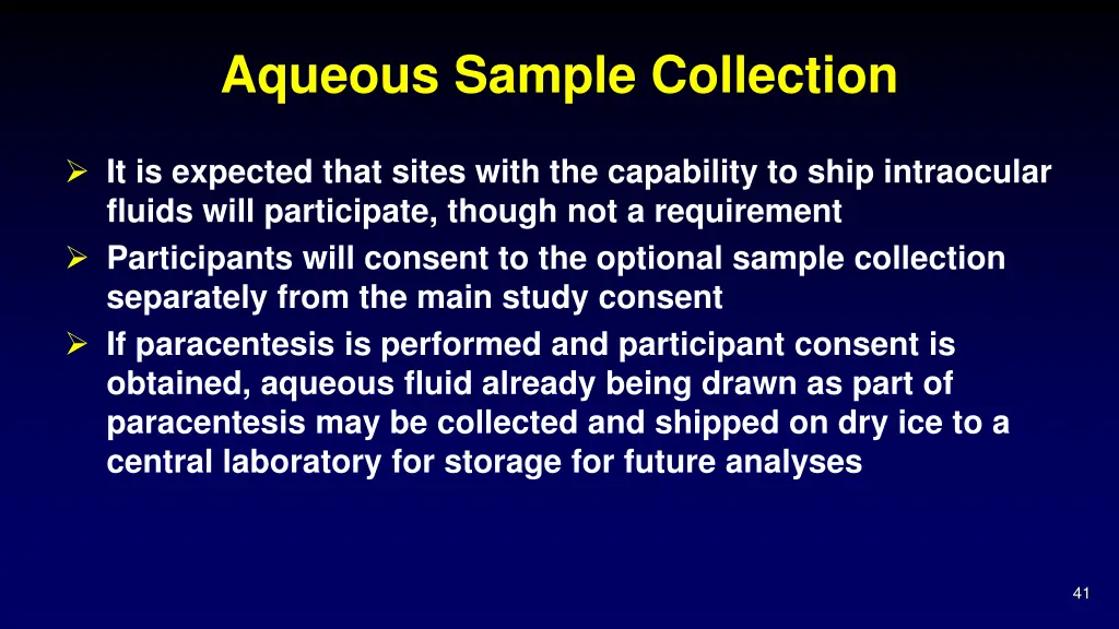 aqueous sample collection