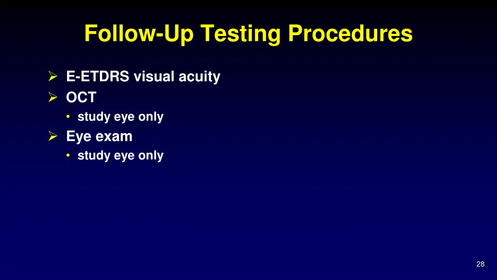 follow up testing procedures 1