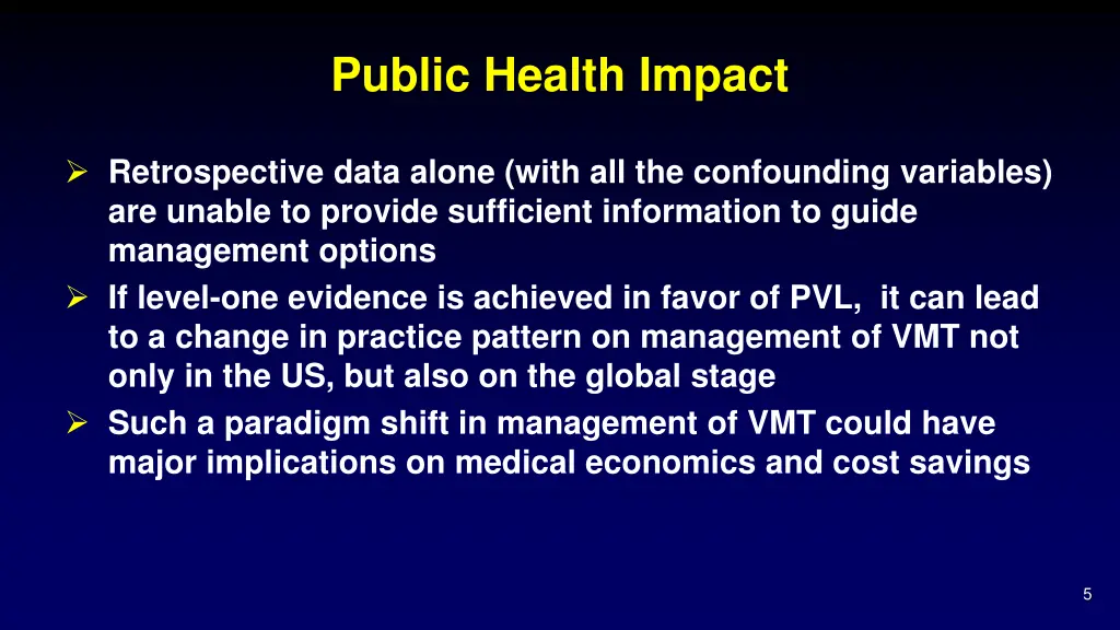 public health impact