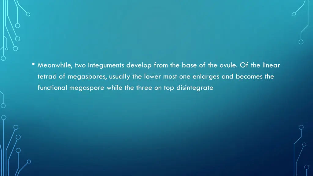 meanwhile two integuments develop from the base