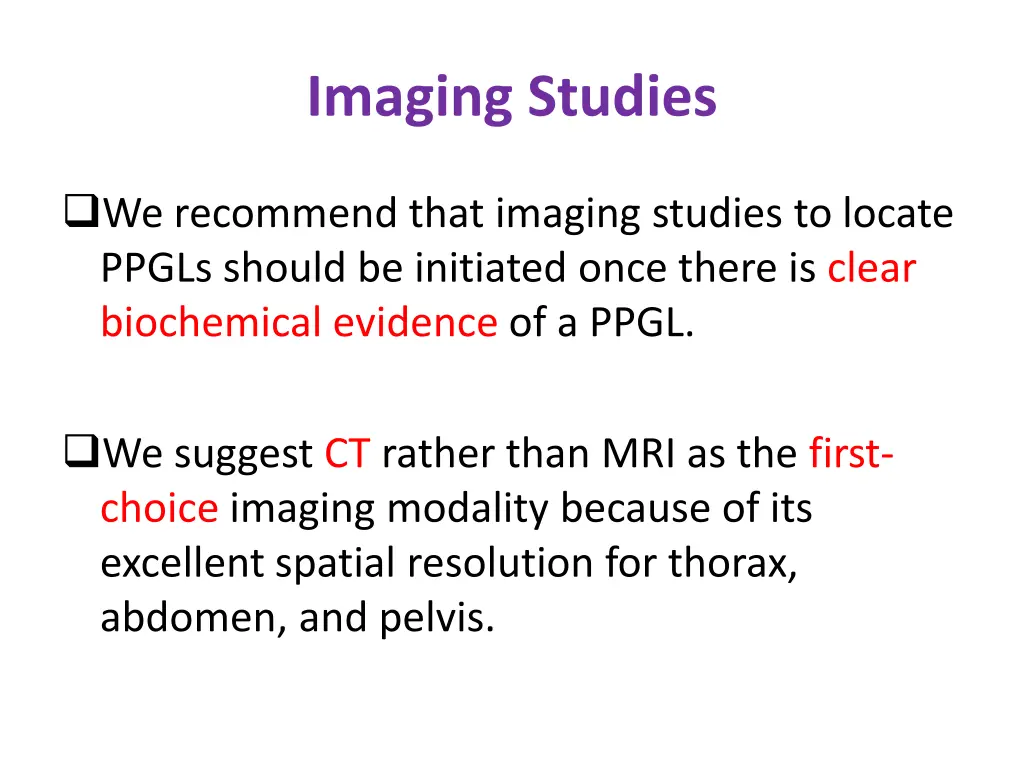imaging studies