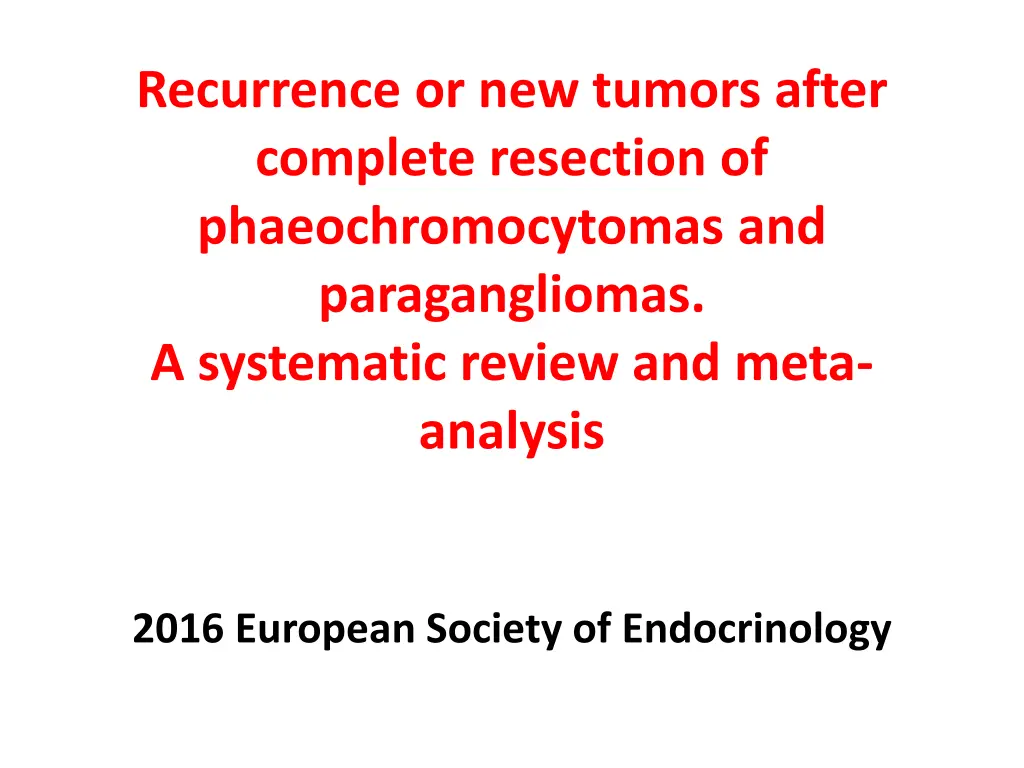recurrence or new tumors after complete resection