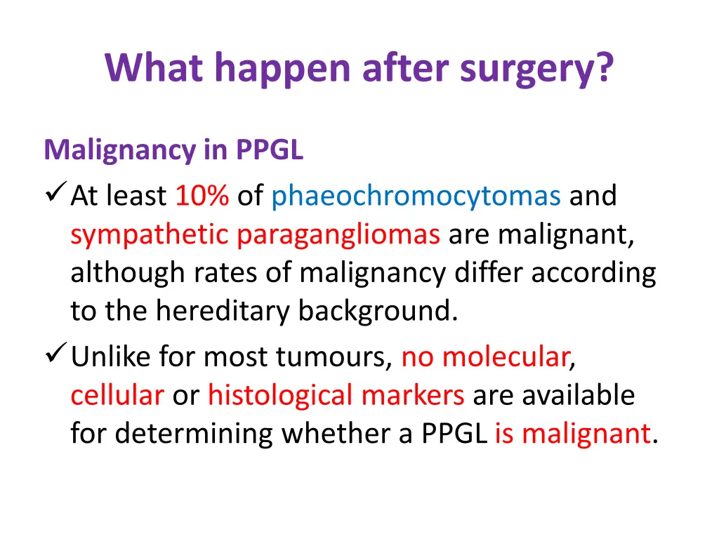 what happen after surgery