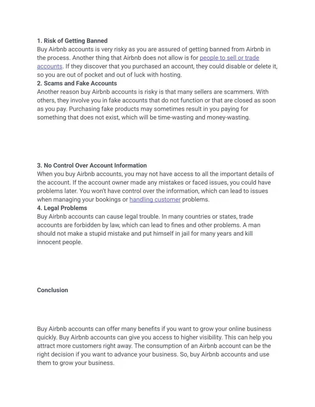 1 risk of getting banned buy airbnb accounts