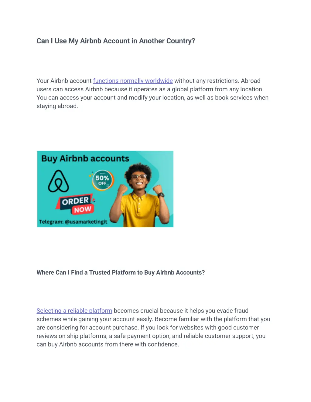 can i use my airbnb account in another country