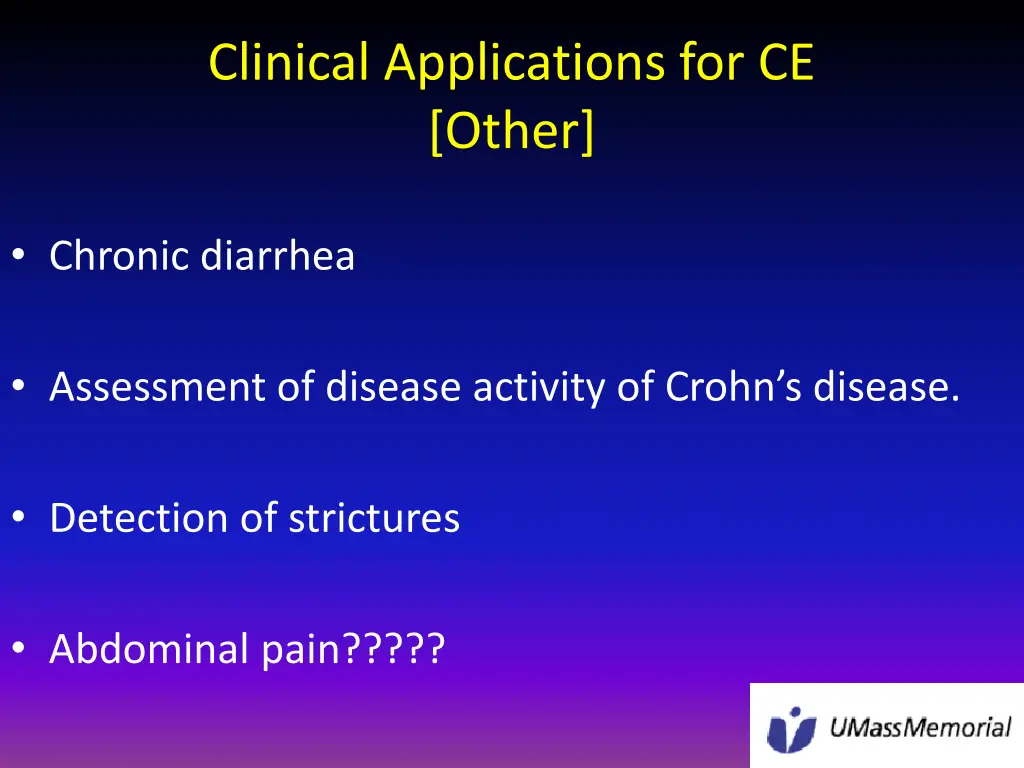 clinical applications for ce other