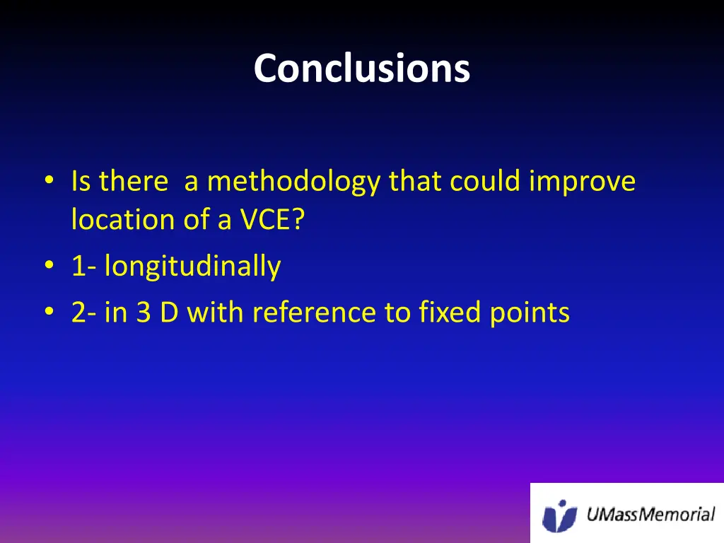 conclusions