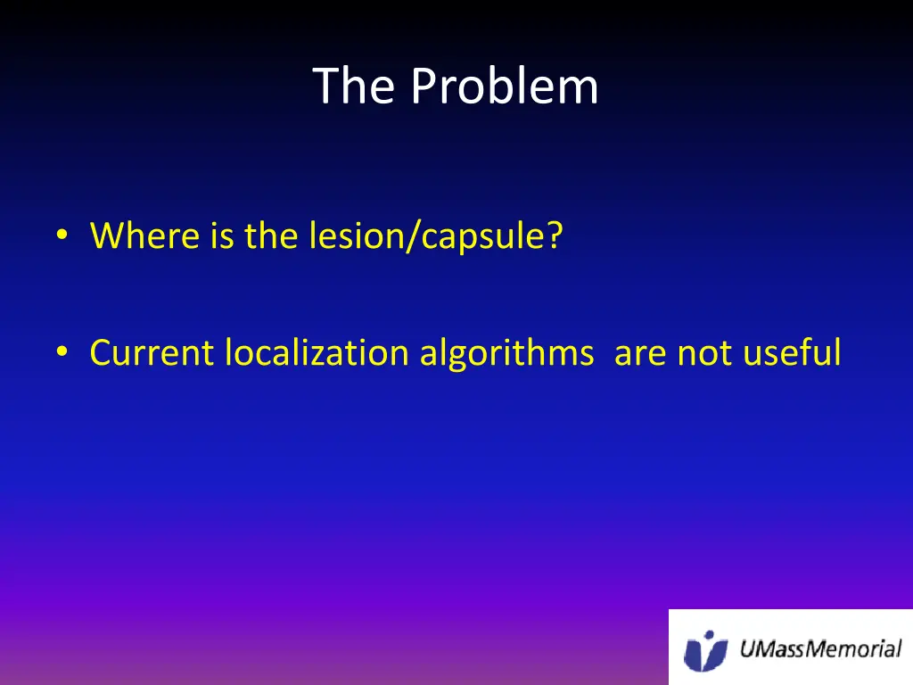 the problem