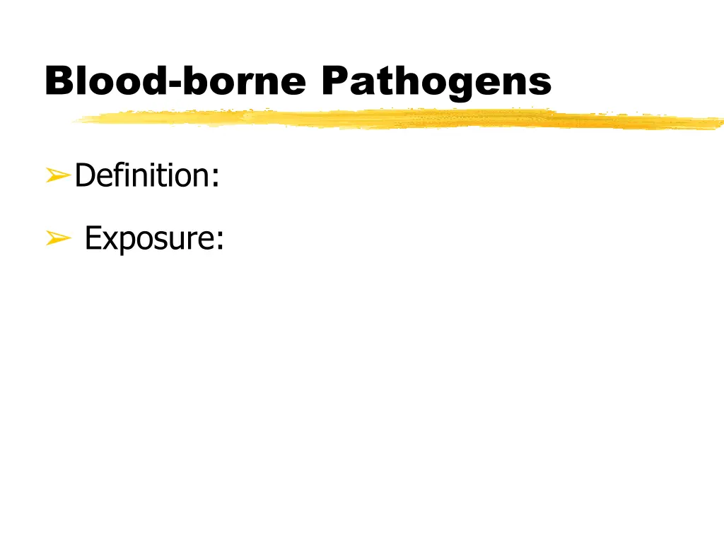 blood borne pathogens