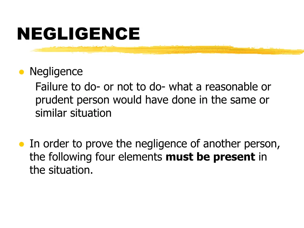 negligence