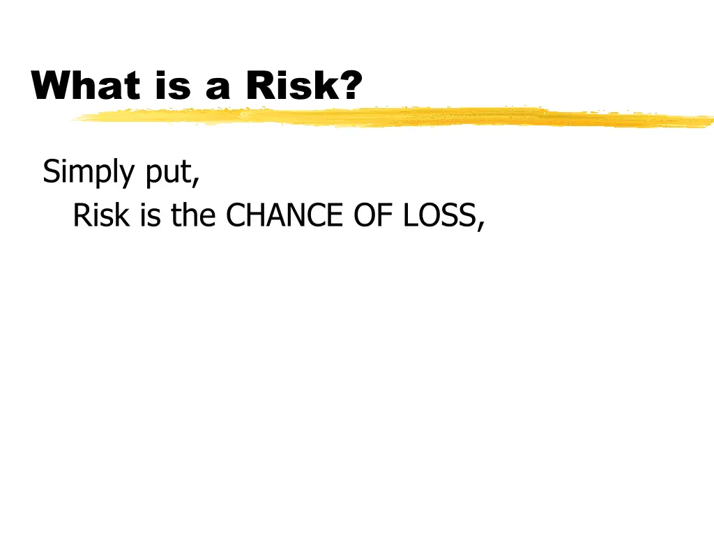 what is a risk