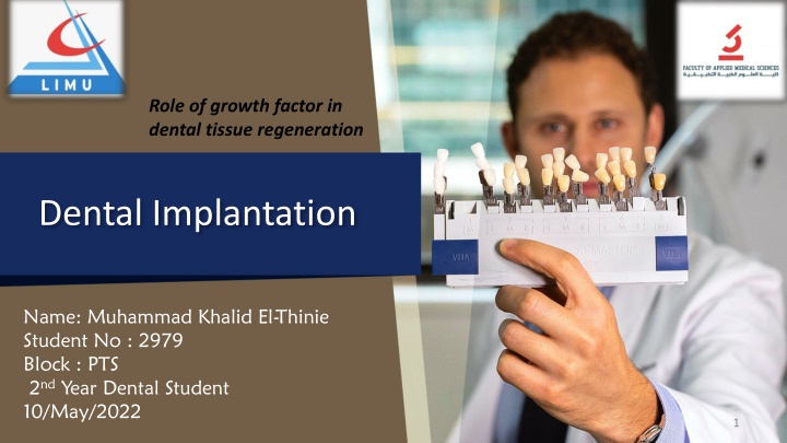 role of growth factor in dental tissue