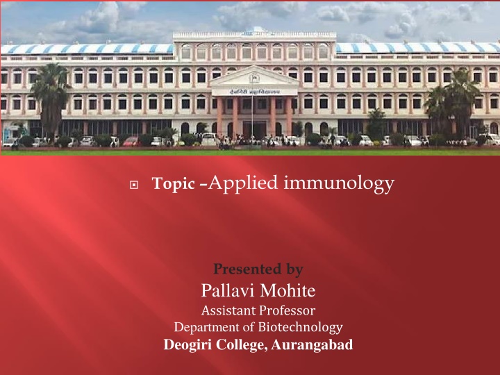 topic applied immunology