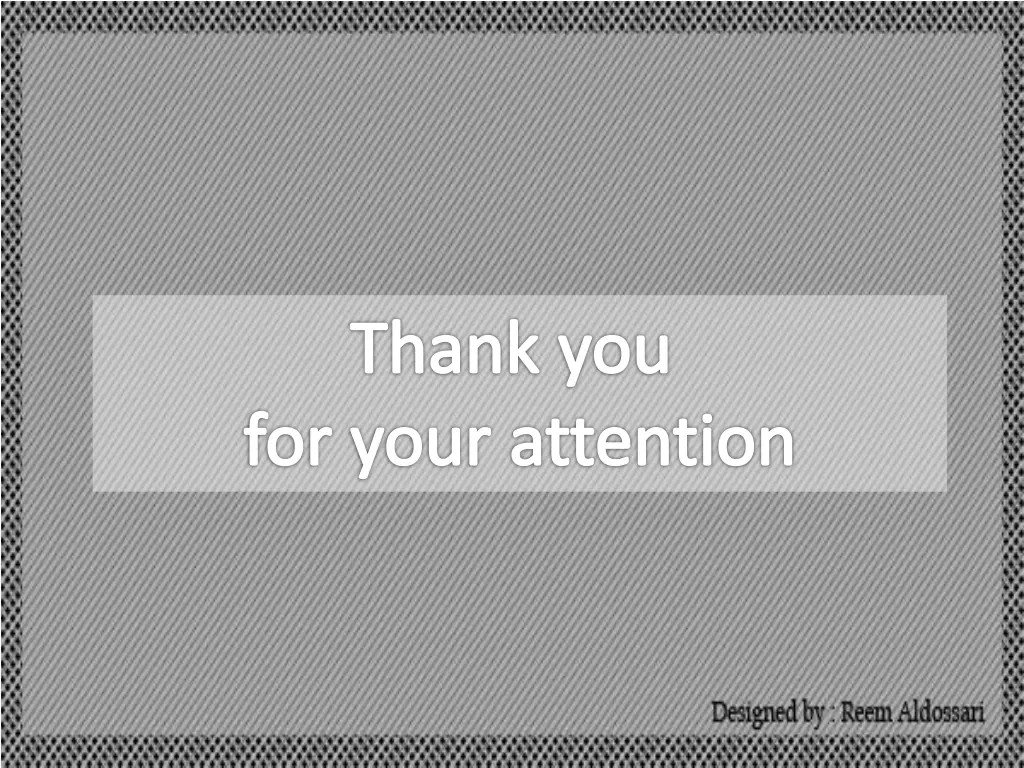 thank you for your attention