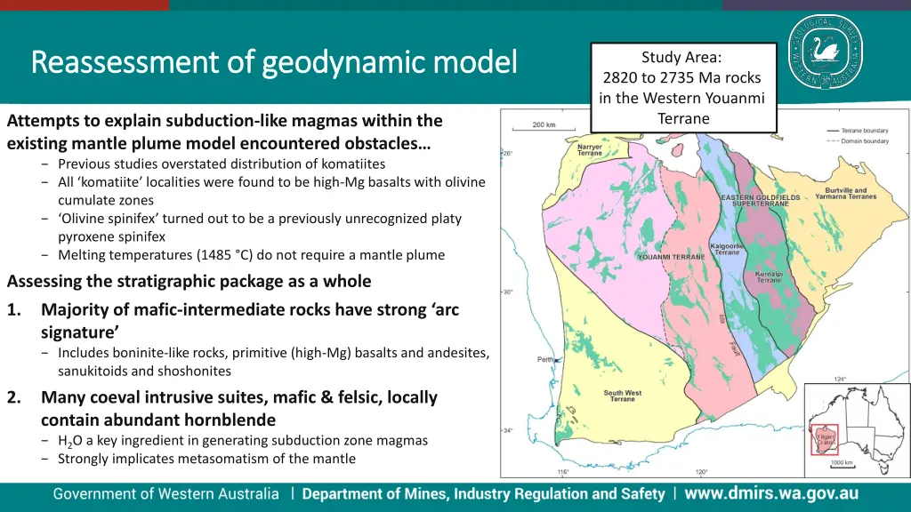 reassessment of geodynamic model reassessment 1