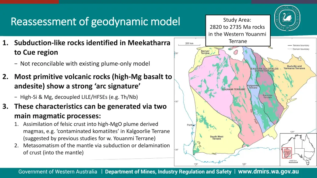 reassessment of geodynamic model reassessment