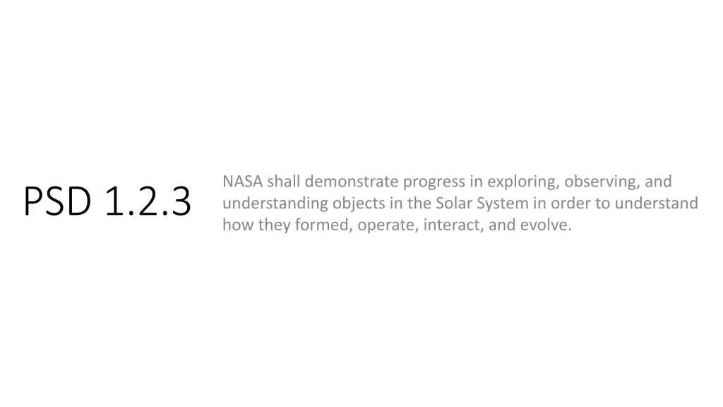 nasa shall demonstrate progress in exploring