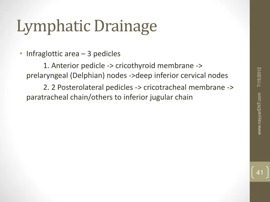 lymphatic drainage 1