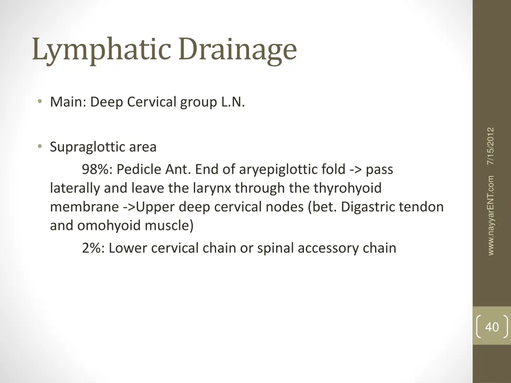 lymphatic drainage