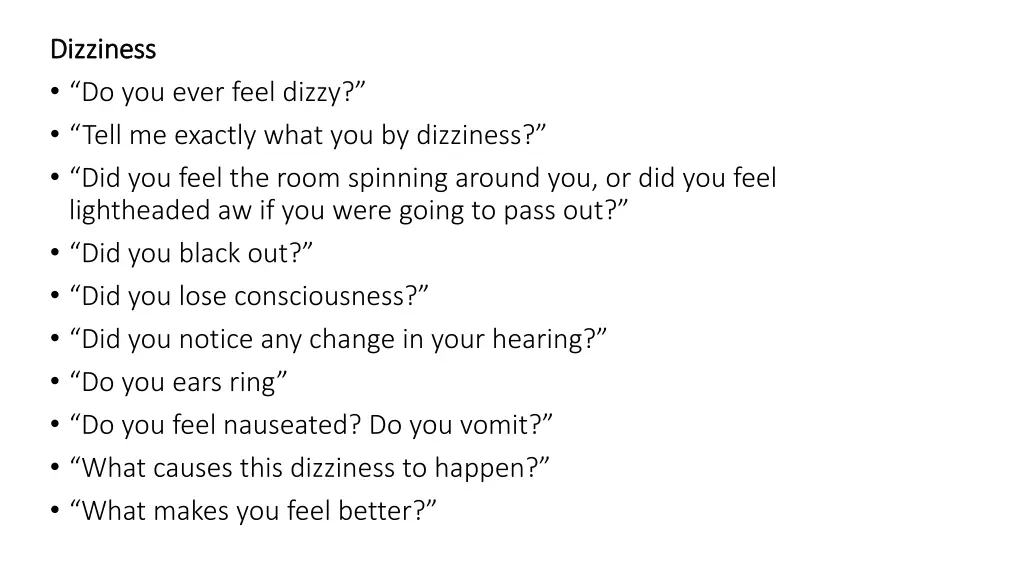 dizziness dizziness do you ever feel dizzy tell