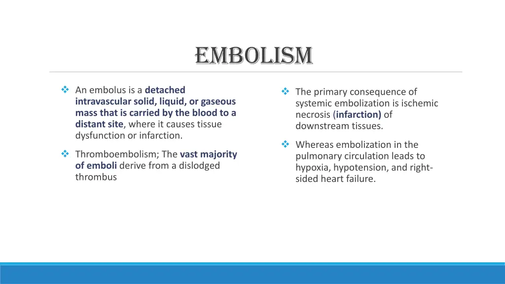 embolism