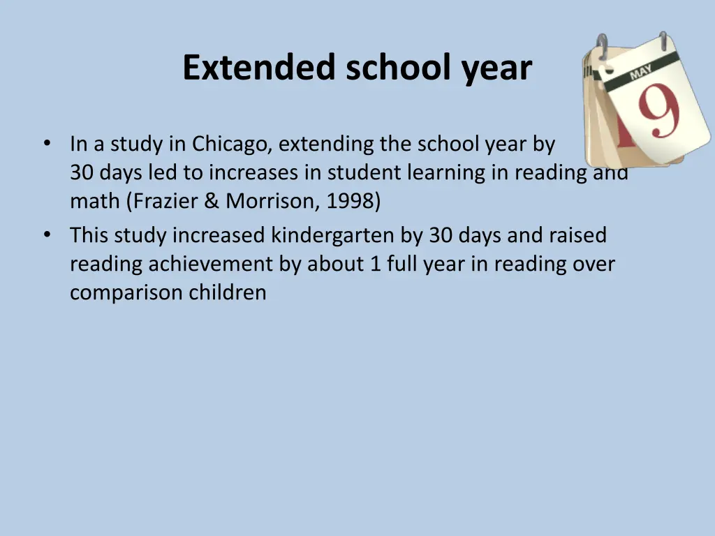 extended school year