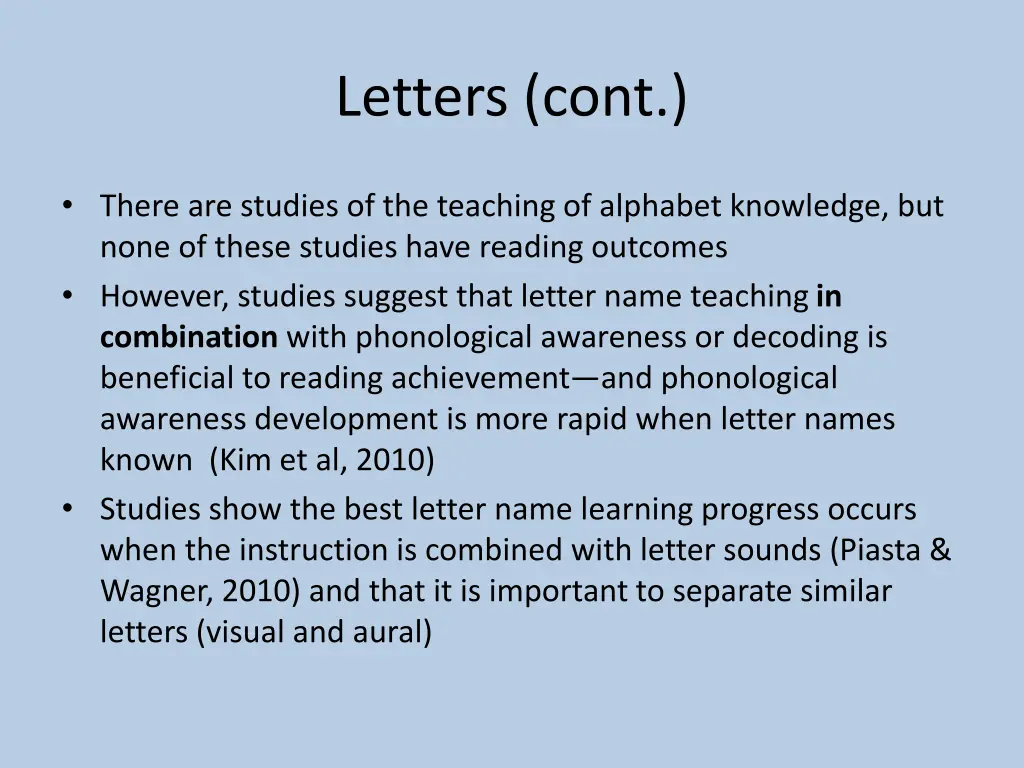 letters cont