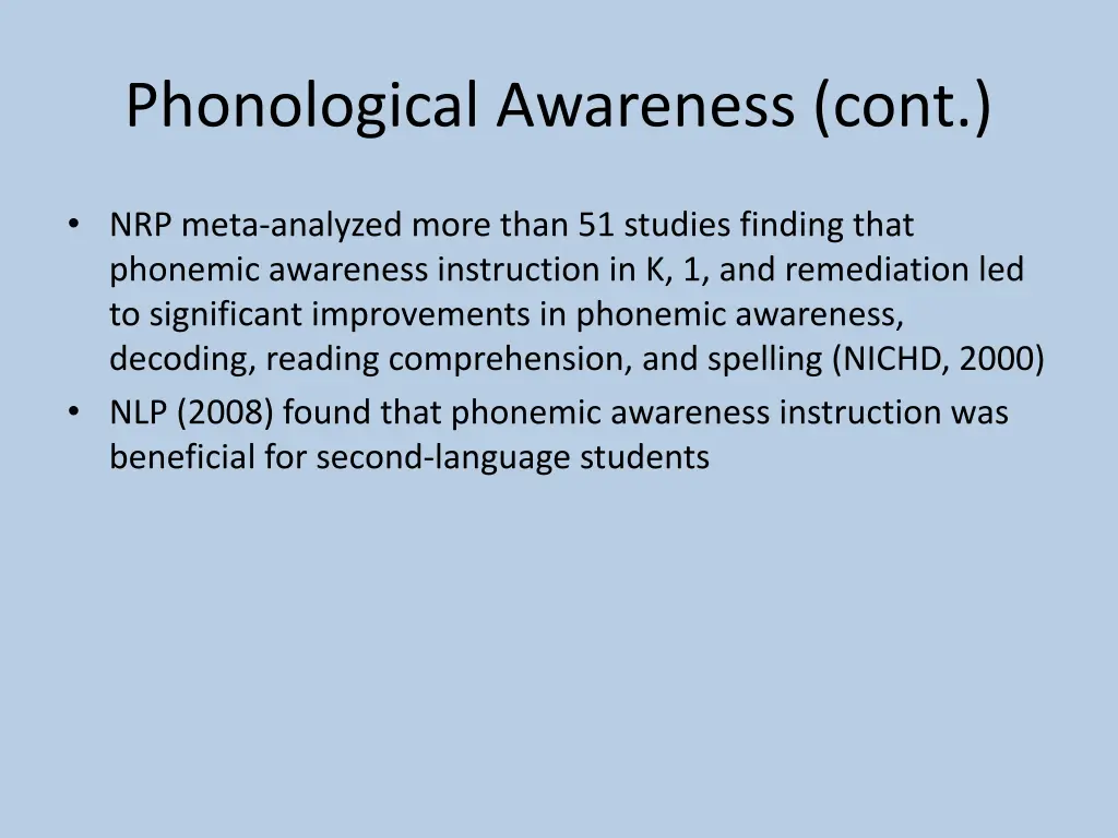 phonological awareness cont 1