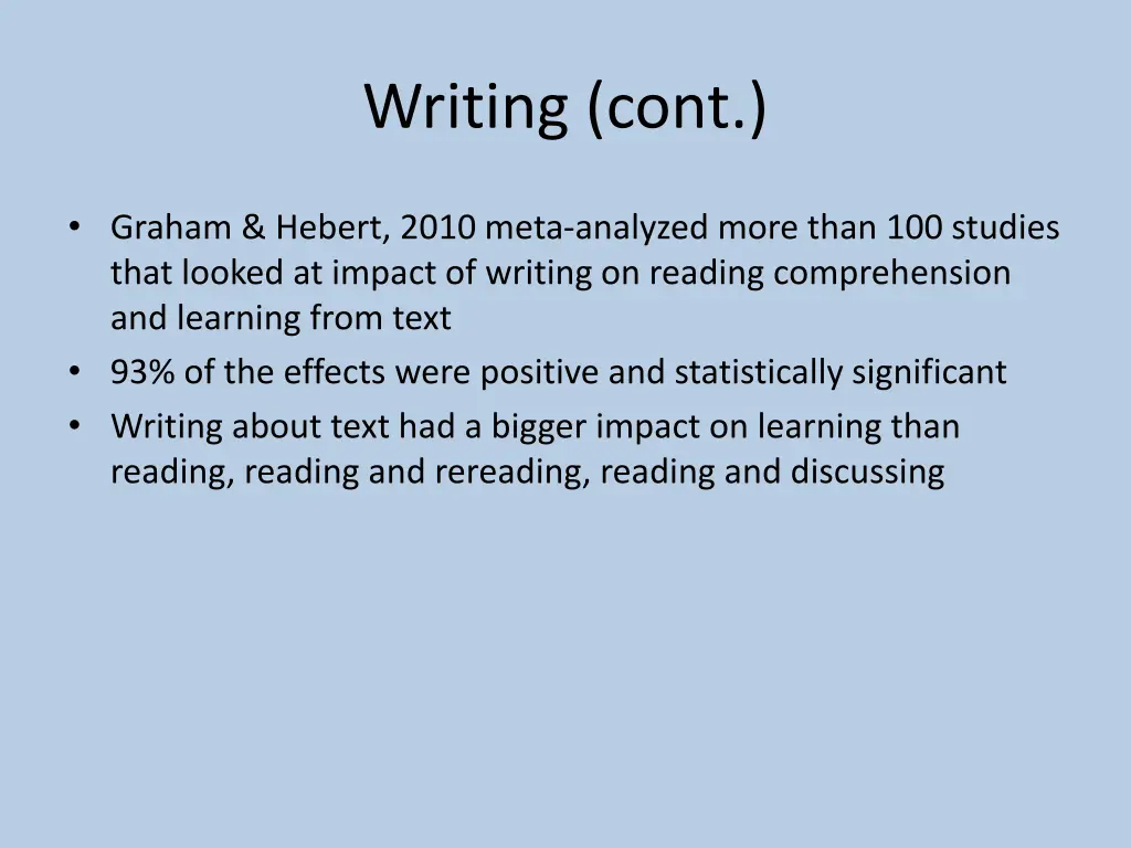 writing cont 1