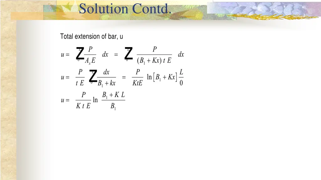 solution contd